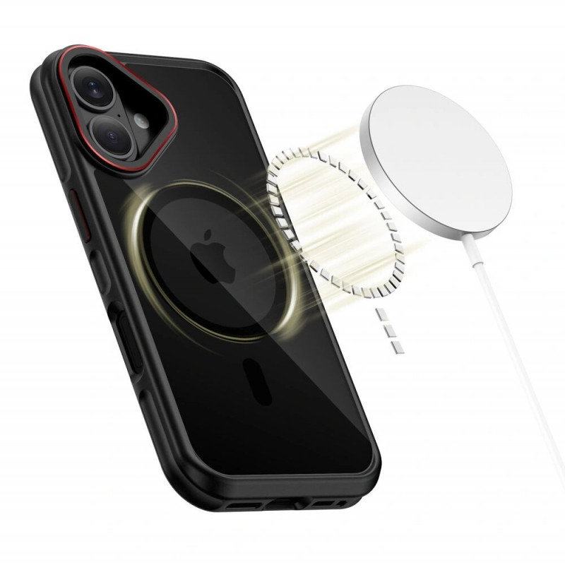 Tech-Protect MagHybrid MagSafe vāciņš Apple iPhone 17, melns/sarkans