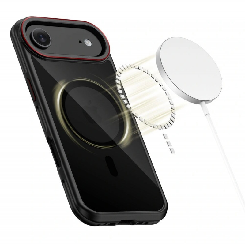 Tech-Protect MagHybrid MagSafe vāciņš Apple iPhone Air, melns/sarkans