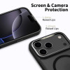 Tech-Protect MagEdge MagSafe apvalks Apple iPhone 17 Pro Max, matēta melna / tumšā metāla krāsa