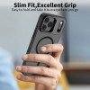 Tech-Protect Magstand MagSafe apvalks Apple iPhone 17 Pro, matēta melna krāsa