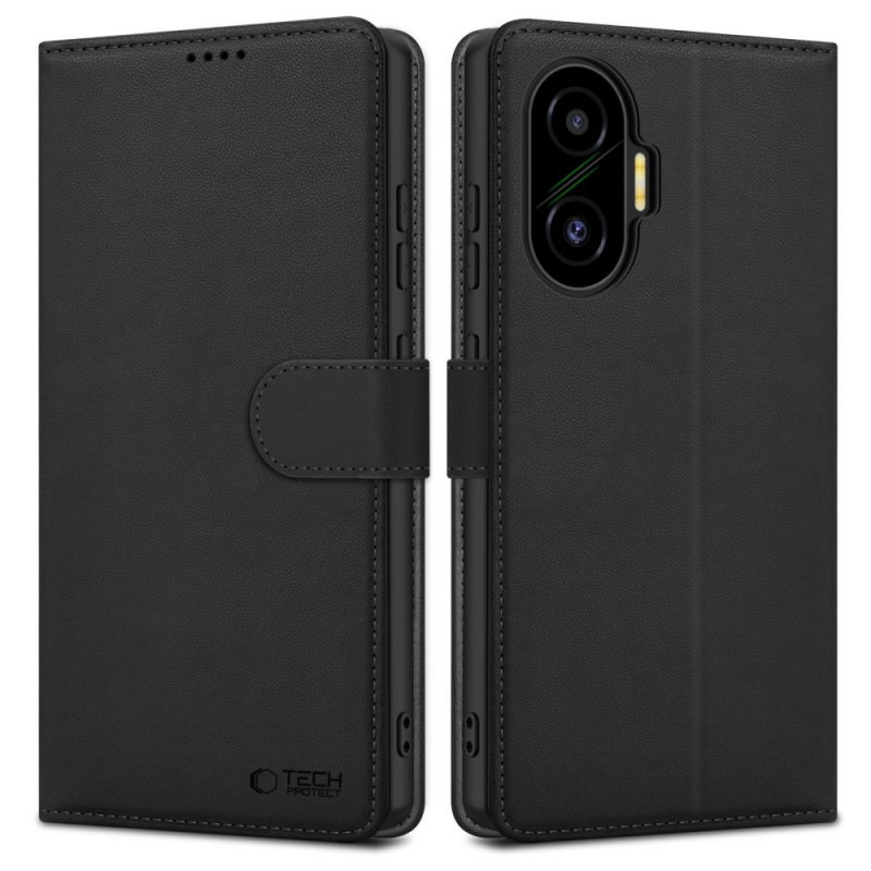 Tech-Protect Wallet apvalks Xiaomi Poco F7 5G, melns