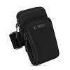 Tech-Protect M7 universālā sporta rokas apsēja (maciņš), melna/melna
