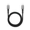 Tech-Protect Ultraboost DNA MagTwist USB-C kabelis PD 100W / 5A, 200 cm, dzelzs pelēks