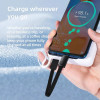 Tech-Protect Ultraboost DNA USB-C / USB-C kabelis ar atslēgu piekariņu PD 60W / 3A, 17 cm, dzelzs pelēks