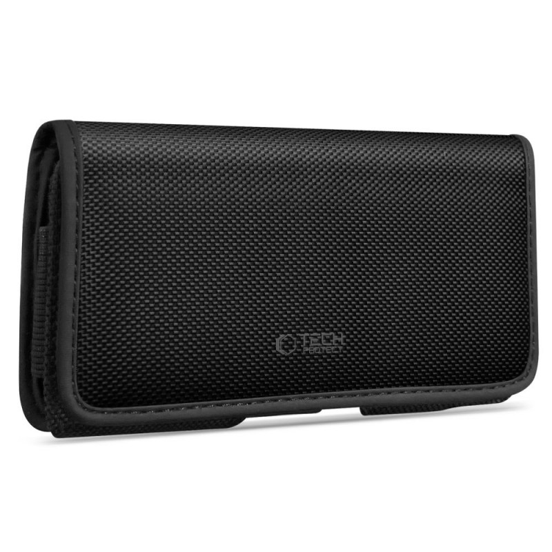 Tech-Protect SM90 universāls tālruņa maks uz jostas, 5,8-6,8 collas, neilons, melns
