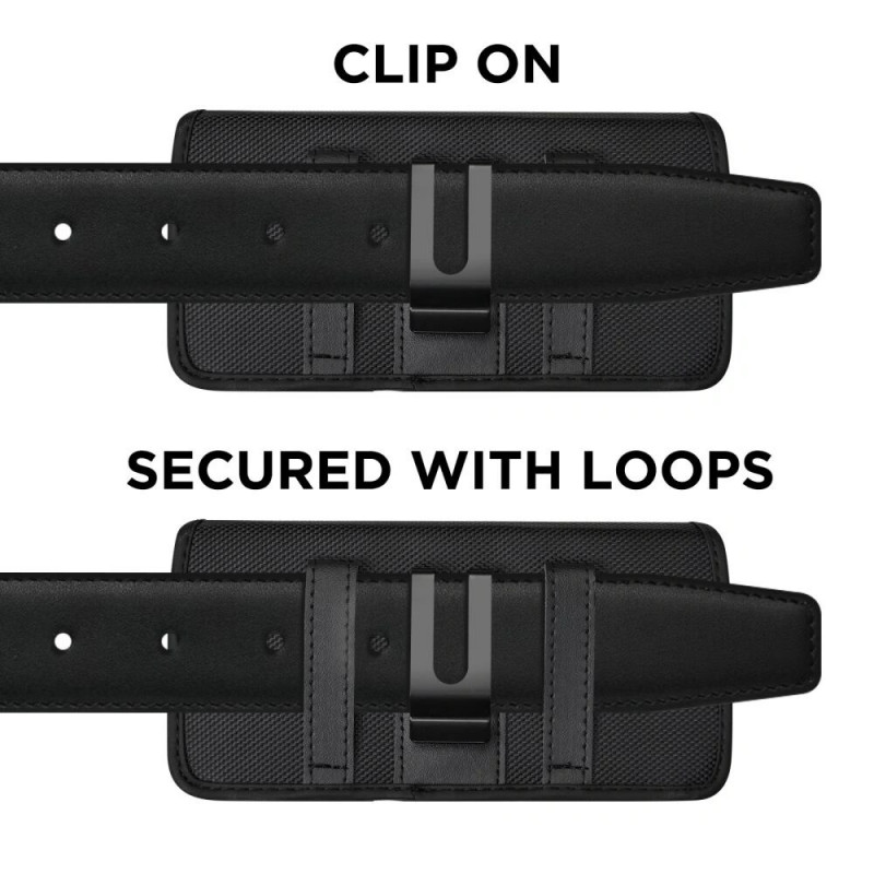 Tech-Protect SM90 universāls tālruņa maks uz jostas, 5,8-6,8 collas, neilons, melns
