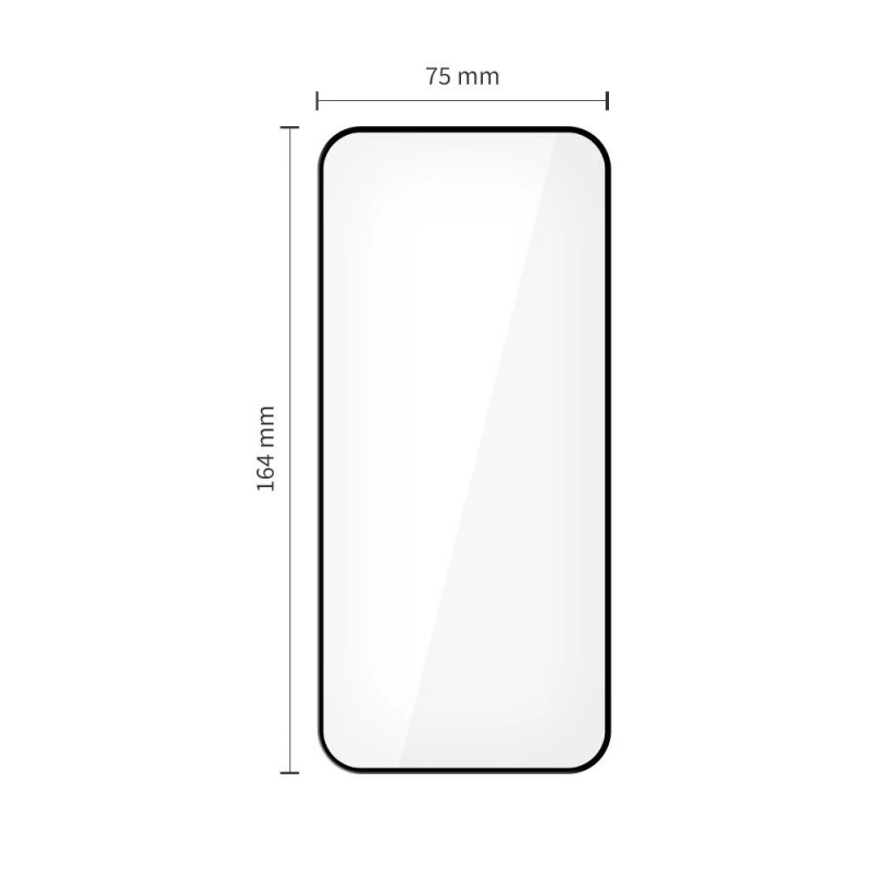 Tech-Protect Glass Fit+ rūdīts stikls Xiaomi Redmi 15 4G / 5G, melns (2 gab.)
