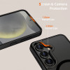 Tech-Protect MagMat MagSafe apvalks, paredzēts Samsung Galaxy S25 FE, matēts melns