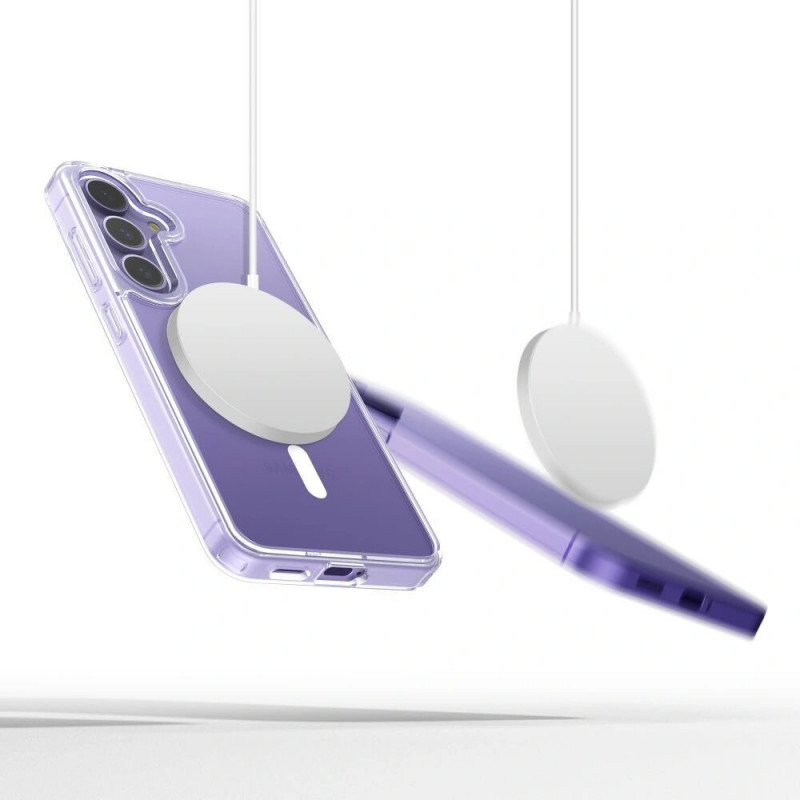 Tech-Protect Flexair Hybrid MagSafe apvalks, paredzēts Samsung Galaxy S25 FE, caurspīdīgs
