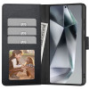 Tech-Protect Wallet apvalks-maks, paredzēts Samsung Galaxy S25 FE, melns