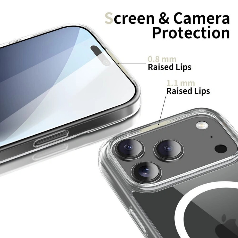 Tech-Protect FlexAir Hybrid MagSafe apvalks Google Pixel 10 / 10 Pro, caurspīdīgs