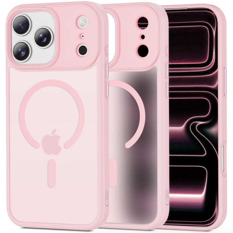 Tech-Protect MagMat MagSafe apvalks Apple iPhone 17 Pro, matēts rozā