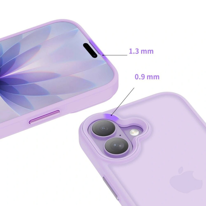 Tech-Protect MagMat apvalks Apple iPhone 17, matēts lavandas krāsā