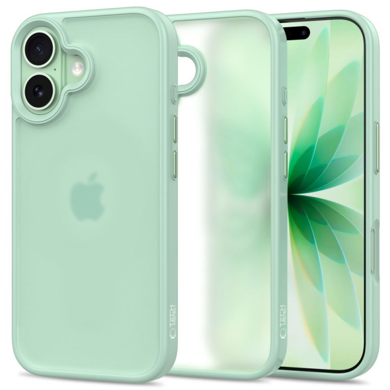 Tech-Protect MagMat apvalks Apple iPhone 17, matēts salvijas zaļš