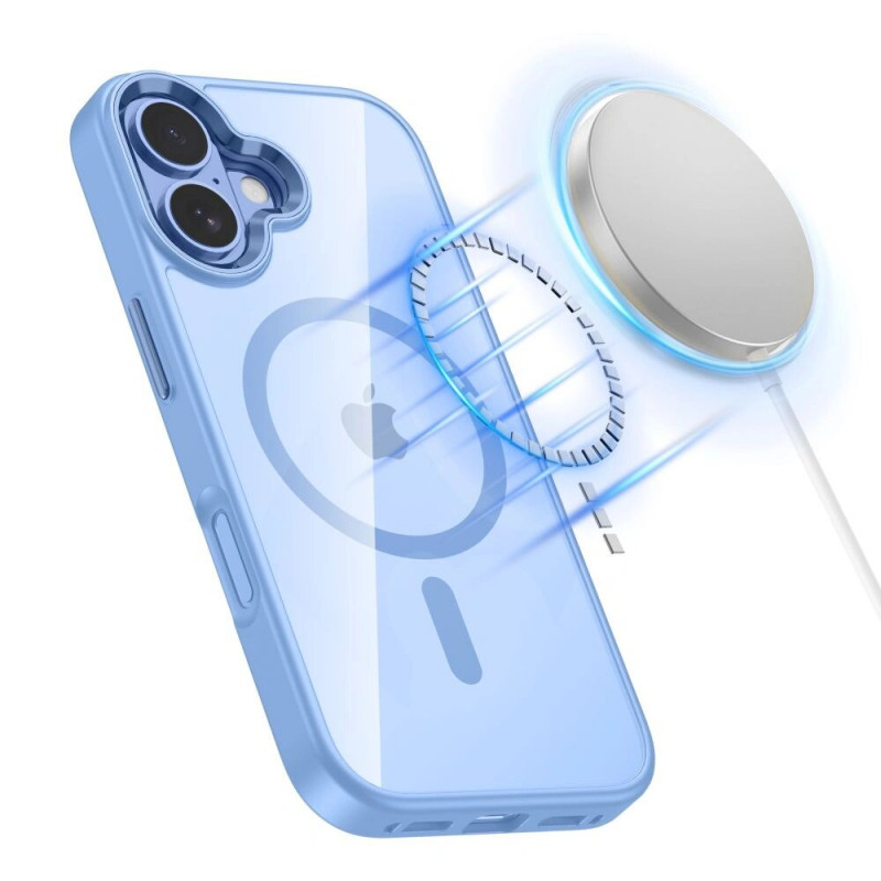 Tech-Protect MagMat MagSafe apvalks Apple iPhone 17, miglaini zils/caurspīdīgs