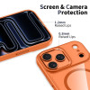 Tech-Protect MagMat MagSafe apvalks Apple iPhone 17 Pro, kosmiski oranžs/caurspīdīgs, THP4752