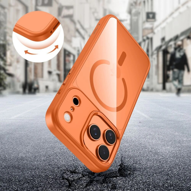 Tech-Protect MagMat MagSafe apvalks Apple iPhone 17 Pro, kosmiski oranžs/caurspīdīgs, THP4752