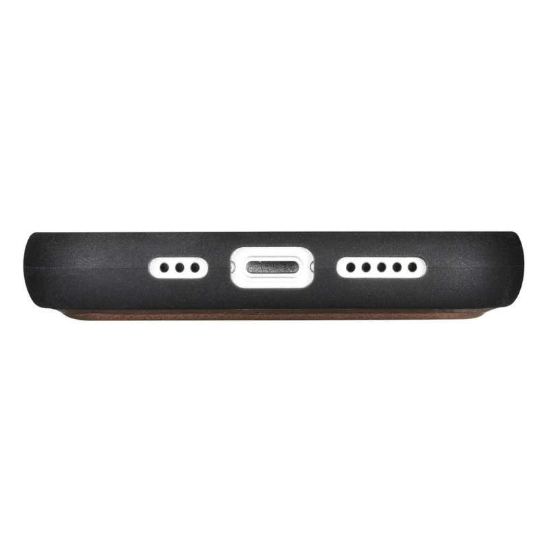 iCarer Oil Wax Wallet Case 2in1 ādas atverams futrālis iPhone 14 Plus, Anti-RFID, brūns (WMI14220723-BN)