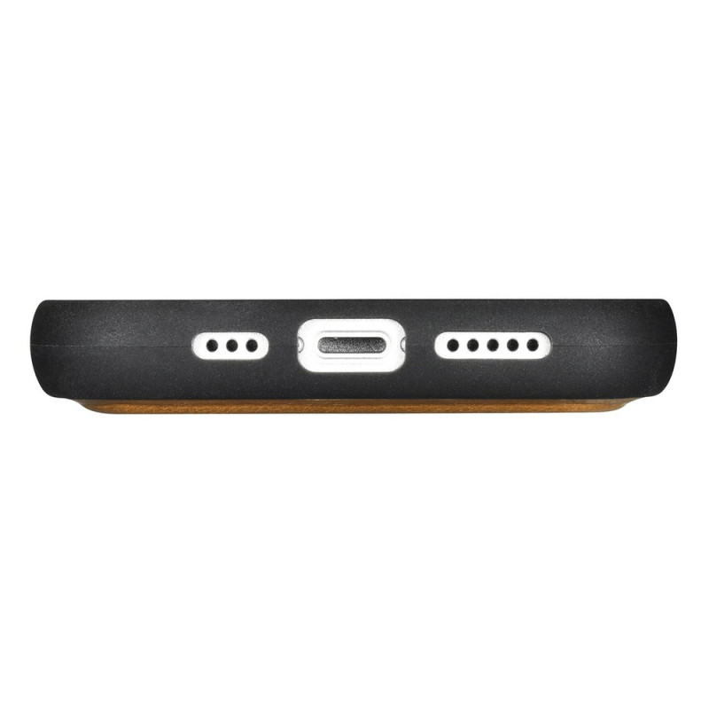 iCarer Oil Wax Wallet Case 2in1 ādas atverams futrālis iPhone 14 Plus, Anti-RFID, brūns (WMI14220723-TN)