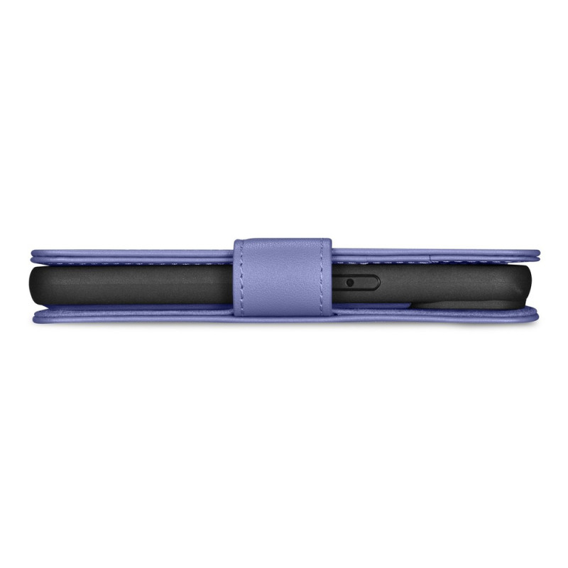 iCarer Wallet Case 2in1 ādas atverams futrālis iPhone 14 Plus, Anti-RFID, gaiši violets (WMI14220727-LP)