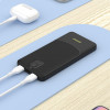 Dudao K10 10000 mAh ārējais akumulators, 2 x USB-A, 2,4 A, balts