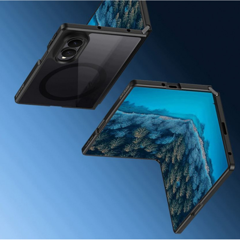Dux Ducis Aimo Hybrid apvalks Samsung Galaxy Z Fold8, magnētisks, melns