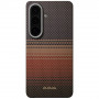 PITAKA Edge Case MagSafe vāciņš Samsung Galaxy S26+, saulrieta krāsā