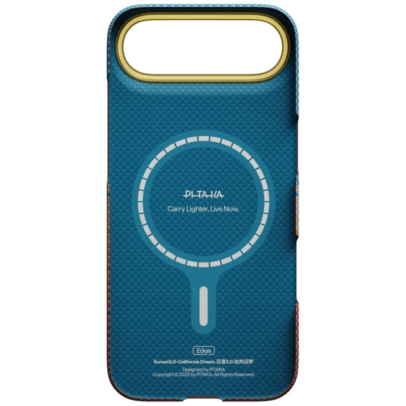 PITAKA Edge Case California Dream 01 vāciņš Apple iPhone Air, saulriets