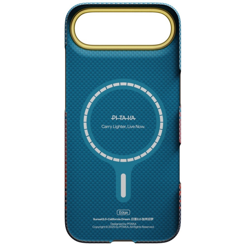 PITAKA Edge Case California Dream 03 vāciņš Apple iPhone Air, saulriets