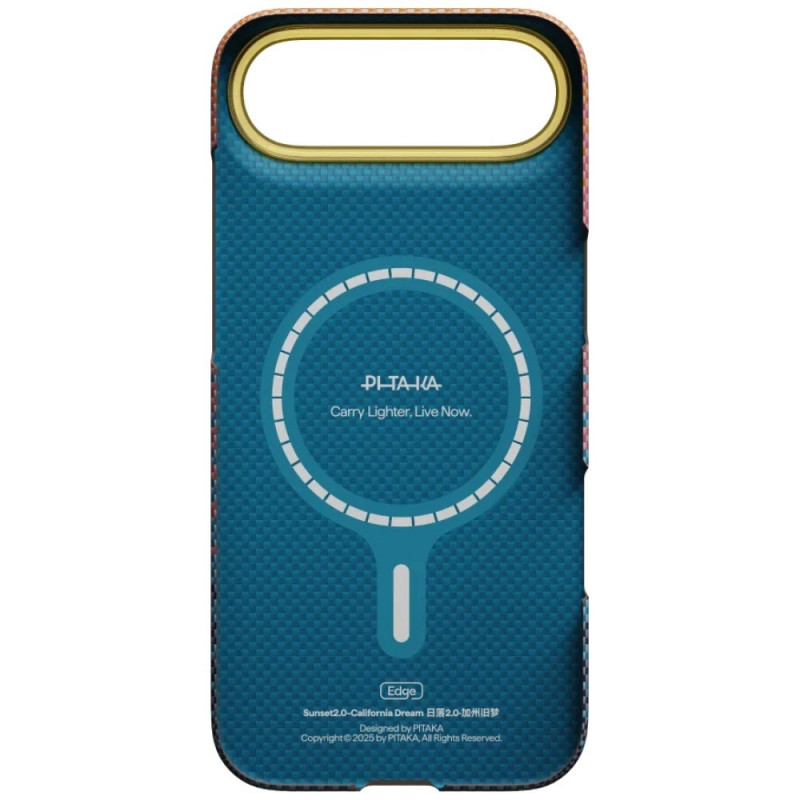 PITAKA Edge Case California Dream 05 vāciņš Apple iPhone Air, saulriets
