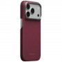 PITAKA Edge Case Argyle MagSafe vāciņš Apple iPhone 18 Pro / 17 Pro, bordo krāsā