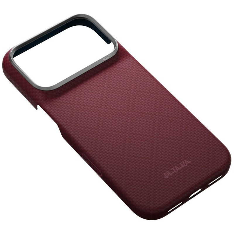PITAKA Edge Case Argyle MagSafe vāciņš Apple iPhone 18 Pro / 17 Pro, bordo krāsā
