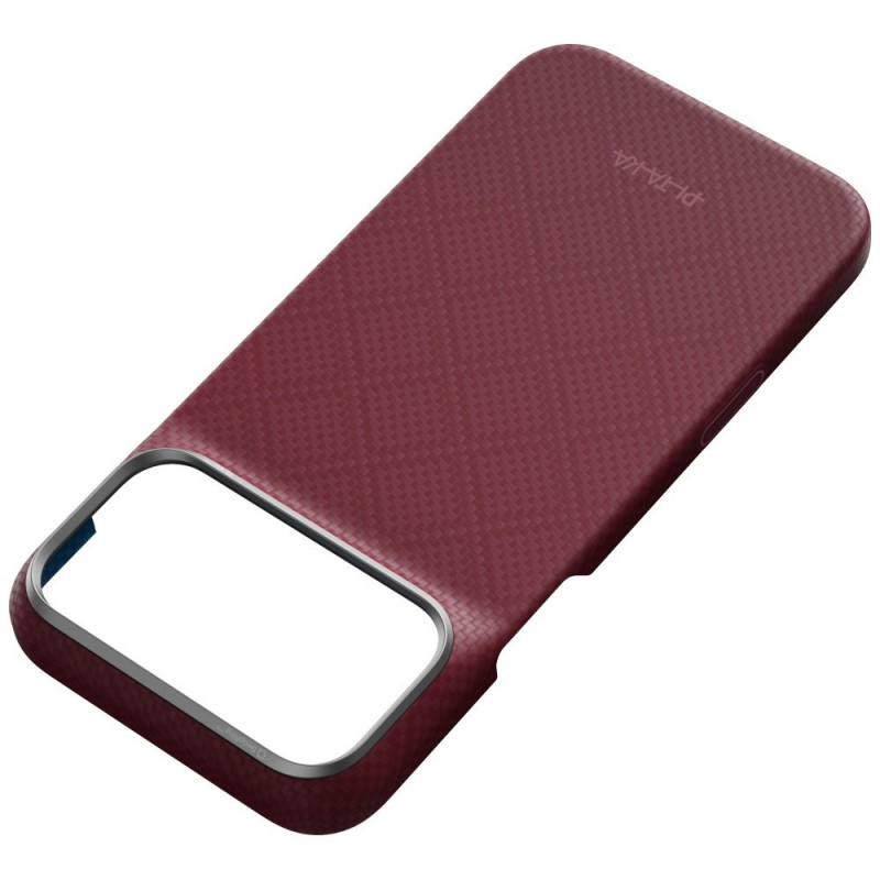 PITAKA Edge Case Argyle MagSafe vāciņš Apple iPhone 18 Pro Max / 17 Pro Max, bordo krāsā