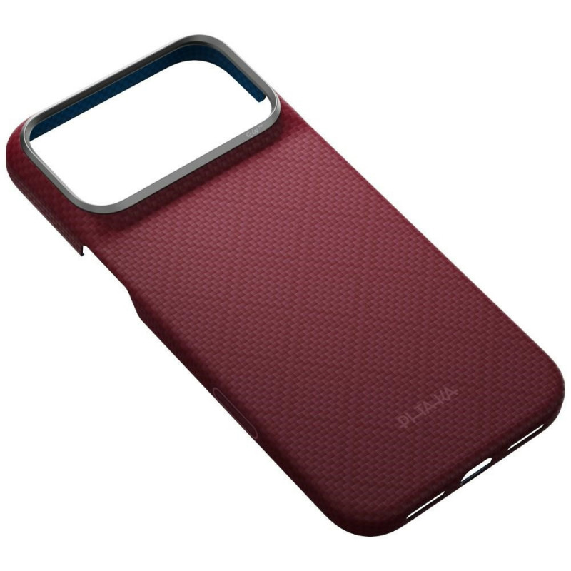 PITAKA Edge Case Argyle MagSafe vāciņš Apple iPhone 18 Pro Max / 17 Pro Max, bordo krāsā