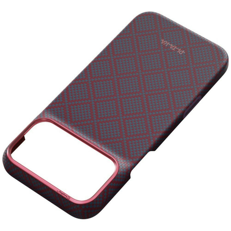 PITAKA Edge Case Argyle MagSafe vāciņš Apple iPhone 18 Pro Max / 17 Pro Max, zili sarkans