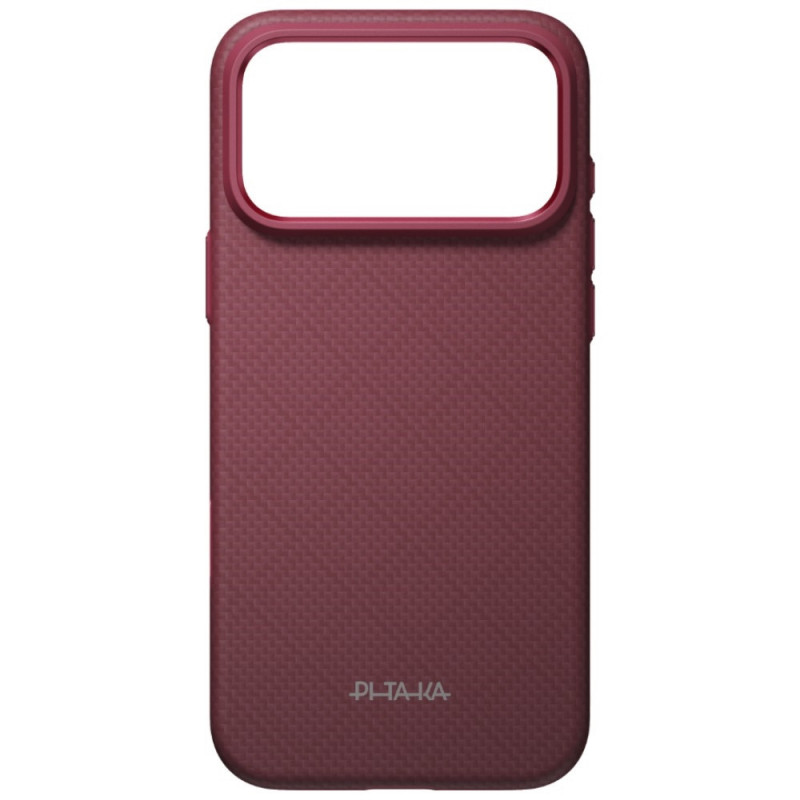 PITAKA Summa Case vāciņš Apple iPhone 18 Pro Max / 17 Pro Max, bordo krāsā