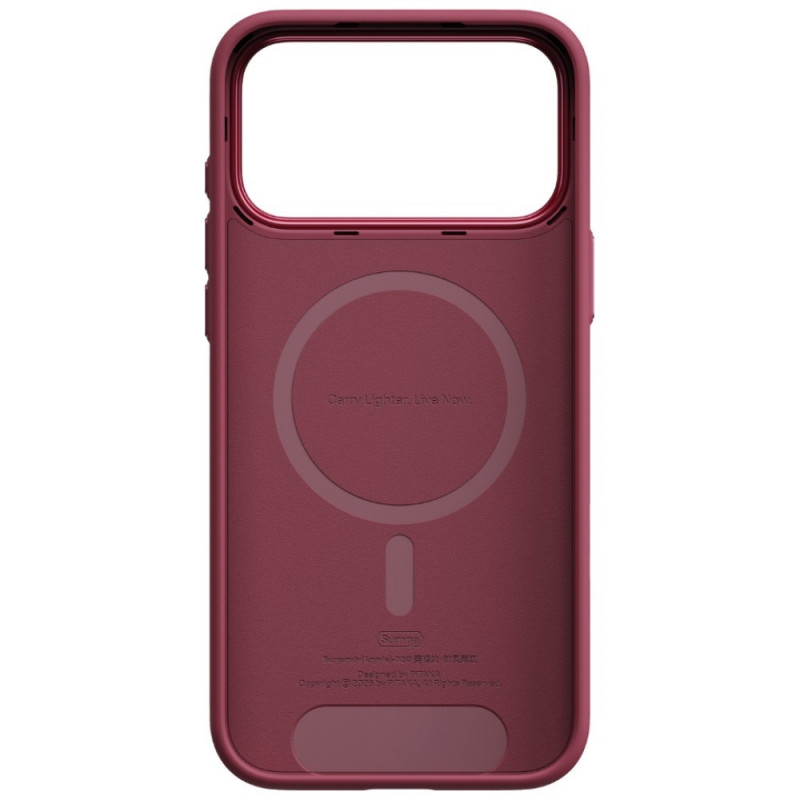 PITAKA Summa Case vāciņš Apple iPhone 18 Pro Max / 17 Pro Max, bordo krāsā