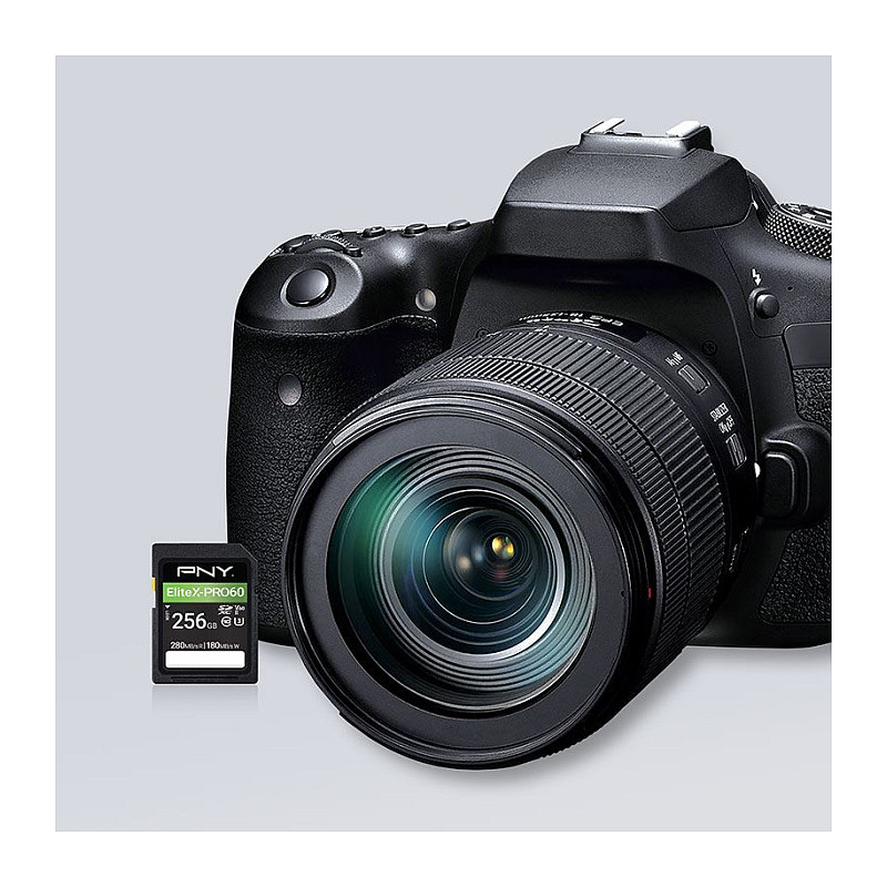 PNY EliteX-PRO60 SDXC atmiņas karte 256 GB, UHS-II, Class 10, P-SD256V60280EXP6-GE