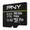 PNY PRO Elite Prime microSDXC atmiņas karte 512 GB, UHS-I, Class 10, U3, V30, P-SDU512V32200PEP-GE