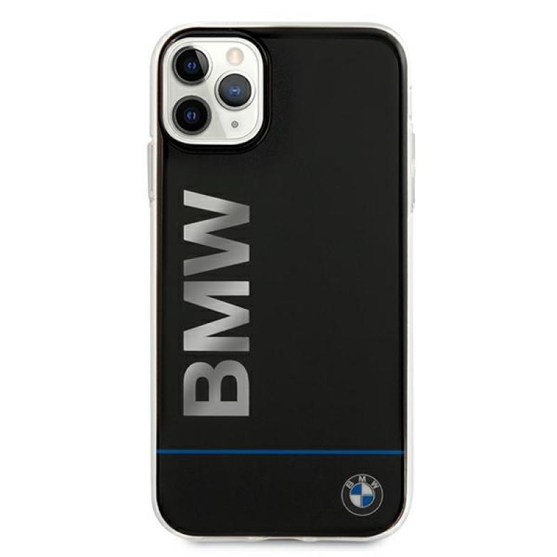 BMW BMHCN58PCUBBK Apple iPhone 11 Pro cietais maciņš Signature Printed Logo, melns