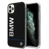 BMW BMHCN65PCUBBK Apple iPhone 11 Pro Max cietais maciņš Signature Printed Logo, melns