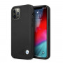 BMW BMHCP12LRCDPK Apple iPhone 12 Pro Max cietais futrālis Leather Deboss, melns