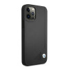 BMW BMHCP12LRCDPK Apple iPhone 12 Pro Max cietais futrālis Leather Deboss, melns