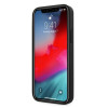 BMW BMHCP12MRSWPK Apple iPhone 12 / 12 Pro cietais futrālis Leather Perforate, melns