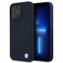 BMW BMHCP13XSILNA Apple iPhone 13 Pro Max cietais futrālis Silicone Signature, Navy