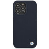 BMW BMHCP13XSILNA Apple iPhone 13 Pro Max cietais futrālis Silicone Signature, Navy