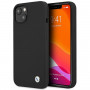 BMW BMHCP13SSILBK Apple iPhone 13 mini cietais futrālis Silicone Signature, melns