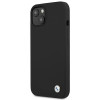 BMW BMHCP13SSILBK Apple iPhone 13 mini cietais futrālis Silicone Signature, melns