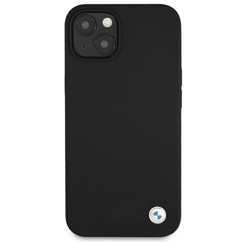 BMW BMHCP13SSILBK Apple iPhone 13 mini cietais futrālis Silicone Signature, melns