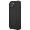 Mercedes-AMG AMHCP14SDOLBK Apple iPhone 14 cietais maciņš Leather Hot Stamped, melns